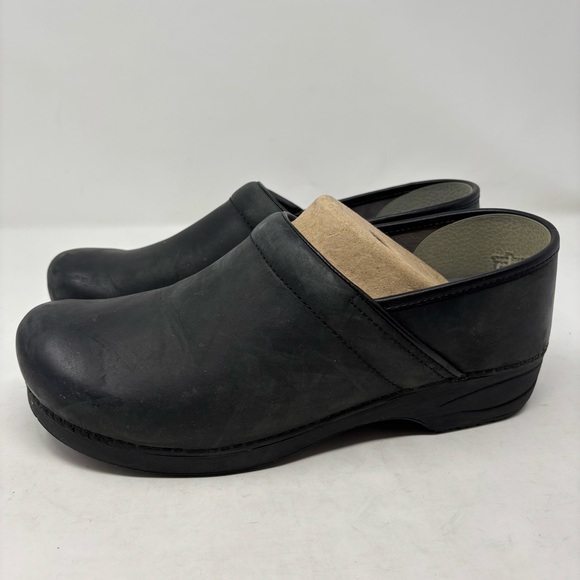 Dansko XP 2.0 Men’s Black Burnished Nubuck Clogs Size 47 - Picture 2 of 7